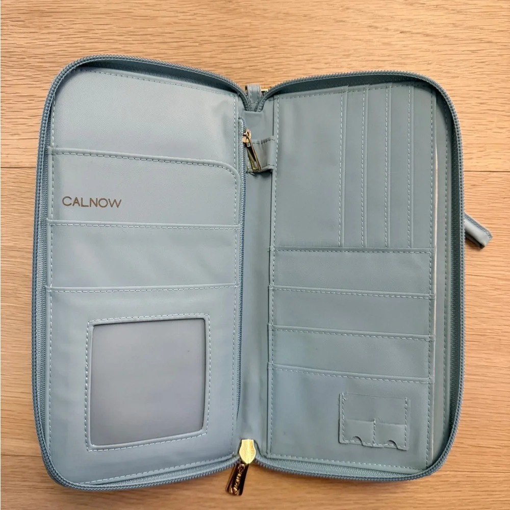 Travel Document Organizer RFID Passport Wallet Wristlet